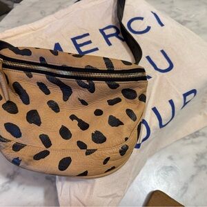 Clare V. Fanny Pack in Tan and Black